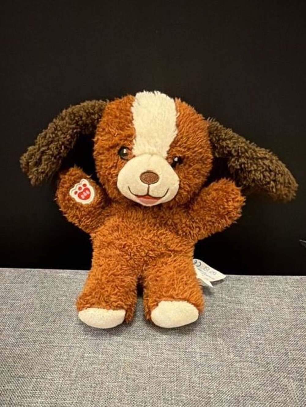Build-A-Bear Mini Beans Playful Pup Plush Brown Dog Stuffed Animal